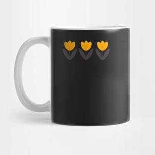 Tulip Field in Mustard Yellow by Suzie London Mug